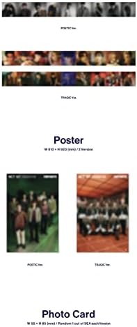 NCT 127 Омилен 3-ти комплет за албуми за повторно пакување 2 верзија Постави воздушен комплет+1P постер+Фолд Фото+1P Photocard+Порака