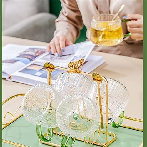 Феер за сите стаклени садови за домашна канцеларија Мал електричен цвет чајник за готвење чајник фитнес со сет на големи капацитети со голем