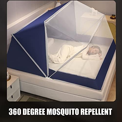 Liuhd Комарец мрежа за кревет, преносно преклопување комарци нето патување комарци нето домашен комарци шатор за преклопување комарци нето лесна