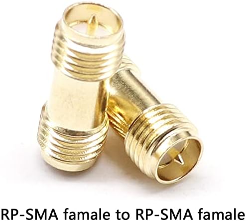 RP SMA машки женски до RP SMA машки женски адаптер RF Coax спојување на орев барел конектор за конектор 1 парчиња