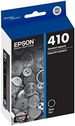 Epson 410xl црна и стандардна фотографија црна и касети со мастило во боја на боја, комбо 5 пакет & 410 кертриџ со мастило, црна