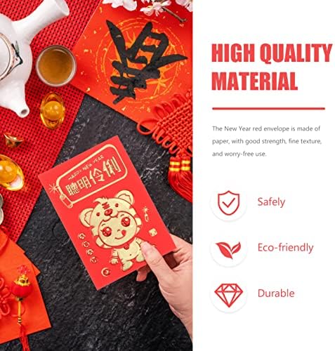 30 парчиња Кинеска Нова Година Црвени Пликови Година На Хонг Бао 2022 Среќно Црвени Пакети За Свадбен Роденден Пролетен Фестивал