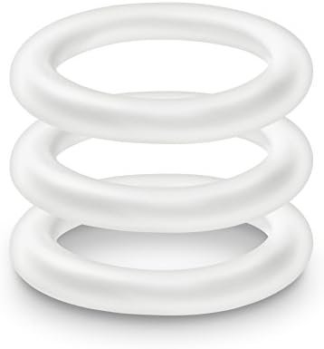 Перформанси - 3 пакувања Машки подобрување на силиконскиот сјај во темен пенис за печење прстен Подобрување на сет на Ц -прстени