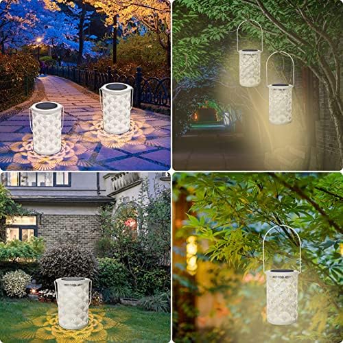 Сончева светлина на фенер за декор - Deaunbr на отворено таблети Фенери водоотпорна ламба виси градинарски светла Божиќни украси за внатрешен