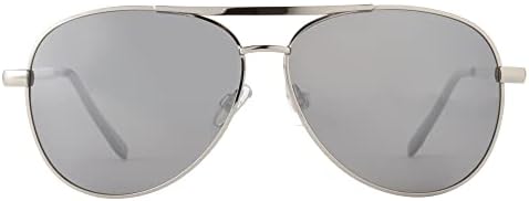 Панама Џек Машки Поларизирано Огледало Авијатичар Очила За Сонце, Сјајна Сребро, 53