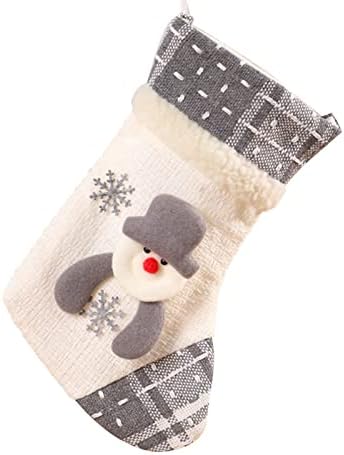 Божиќен подарок за печење Божиќно порибување Големи Божиќни чорапи украси Дедо Снежен човек Божиќ за украси за семејни празници Божиќ висечки чорапи што висат хар