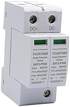 UNCASO PV Surge Protector 2P 500VDC Arrester уред SPD Switch Домаќинство Сончев систем за комбинирани кутии за комбинирање на ласерско