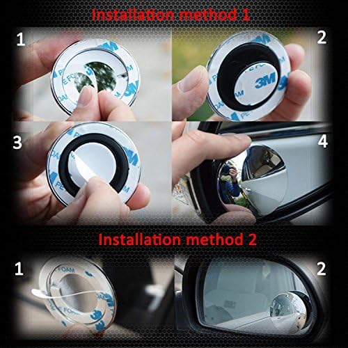 Огледала на правоаголни слепи точки на Avrilkey, HD Glass Blindspot AngelView ретровизори, прилагодливи за камиони со SUV автомобили