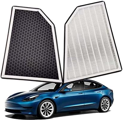 ХЕПА филтер за филтер за воздух Tesla Model X Hepa Cabin со активиран јаглерод за Tesla Model Xccessories замена Дел 1039042-00-A