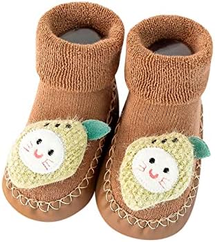 Девојки папучи девојки есен и зимски удобни чевли за бебиња за деца, слатки цртани филмови овошни модели, спортски чевли за спортски