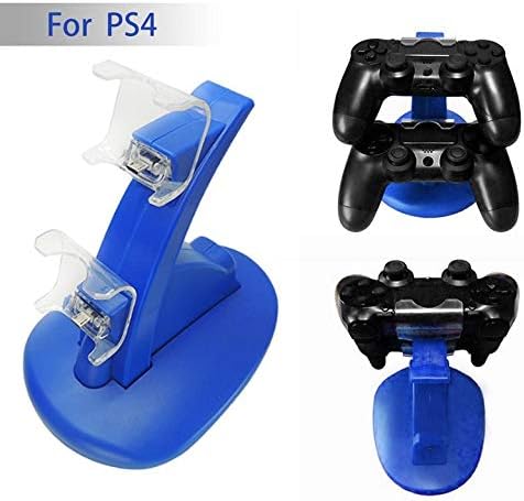 ЗА PS4 Двојна USB Полнење Штанд Контролер Игра-рампа Двојно Полнење Со Полнење Линија