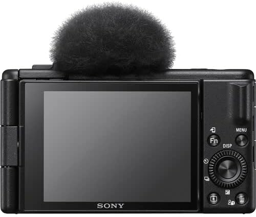 Сони ЗВ-1ф Камера За Влогирање + Случај + 64гб Картичка + Нп-БХ1 Батерија + Фото Софтвер + HDMI Кабел + Полнач + Флексибилен Статив