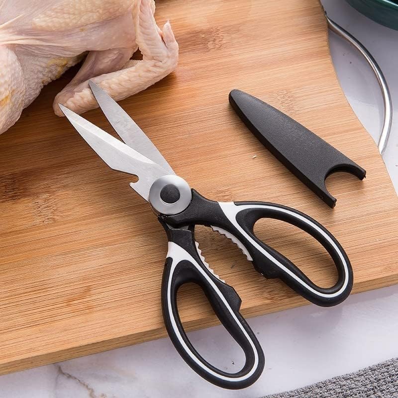 Нови кујнски ножици не'рѓосувачки челик мултифункционални ножици за домаќинства во кујни ножици коски пилешки крилја риби убивајќи храна