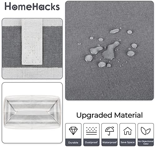 HomeHacks 2-Пакет Голема Кошница За Перење, 100l Секоја Водоотпорна, Самостојна Пречка За Перење Алишта, Склопувачка Висока Облека