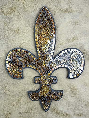 Лулу декор, Флеур де Лис wallид декор, декоративна плакета за мозаик, совршен за подарок за домаќинство
