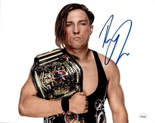 Пит Дан го потпиша WWE Champion Champion Champion 8x10 Photo NXT UK 2 JSA COA Butch - Фотографии за автограми на колеџ