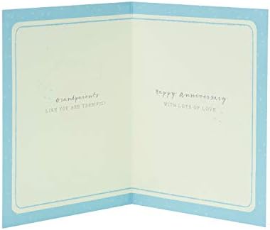Картичка за годишнина од свадбата за баби и дедовци - картичка за годишнина за двојка - симпатичен дизајн на глувчето