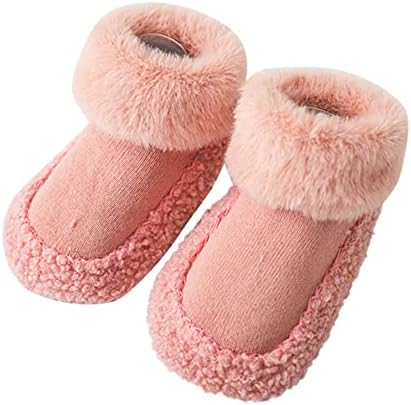 Детски Обувки Зимски Чевли За Мали Деца Меко Дно Внатрешно Нелизгачко Руно Топли Чевли За Девојче