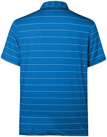 Менс големи и високи голф поло маици влага за нега на сонцето за заштита на сонцето Контраст во боја крпеница за голф кошули