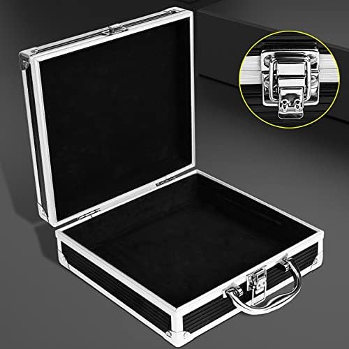 JKUYWX Алуминиумска легура Алуминиумска кутија за алатки за алатки, преносен куфер, кутија за складирање на датотеки за мали