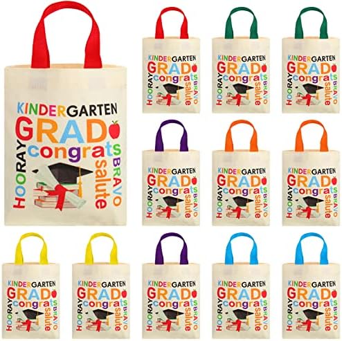 Силкфла 12 парчиња мини матура во градинка Тота дипломира забава за фаворизирање торби платно торбички торби за деца момче девојче