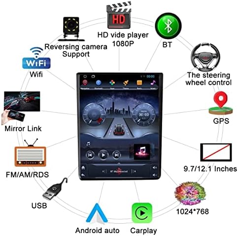 ВУИ Андроид 11 Автомобил Стерео За Форд Фиеста 2009-2015 9.7 Инчен Екран На Допир Радио Со Carplay Sat Nav Bluetooth Огледало Линк SWC