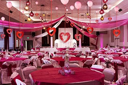 Денот на вљубените Сјајот Срцето Вител Виси Декорација - Невестински Туш, Ангажман, Годишнина, Свадба Партија Украси