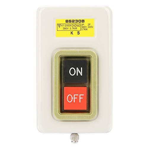 Прекинувач на копчето за притискање BS230B копче за напојување на копчето 3 фаза Едноставно вклучување/исклучување СТАРТ СТОП СТОП