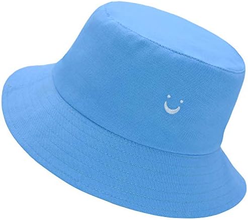 Кофа капа унисекс памучна насмевка лице везови реверзибилна капа за патувања корпа плажа Сонце капа на отворено капаче