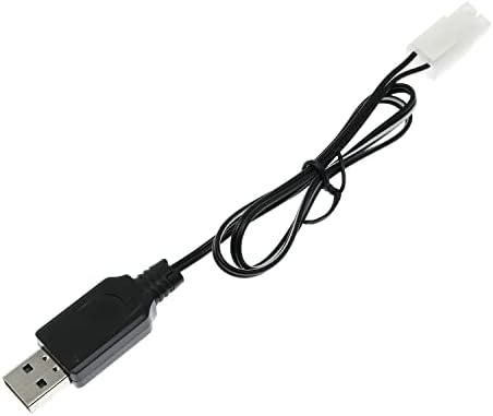 USB полнач RLECS NI-CD, KET-2P, 7.2V USB полнач за полнење кабел за RC Truck RC Begloght RC Battleship Airsoft Pull Electric USB