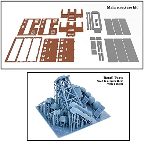 Outland Модели Железнички Распоред Голема Фабрика со 2-Еднострани Вчитување Пристаниште 1: 64 S Скала