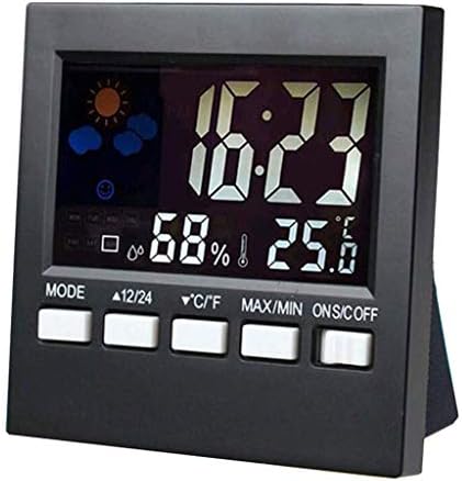 UXZDX Cujux Соба Термометар-Затворен Домаќинство Температура И Влажност Метар Електронски Термометар Хигрометар Со Будилник