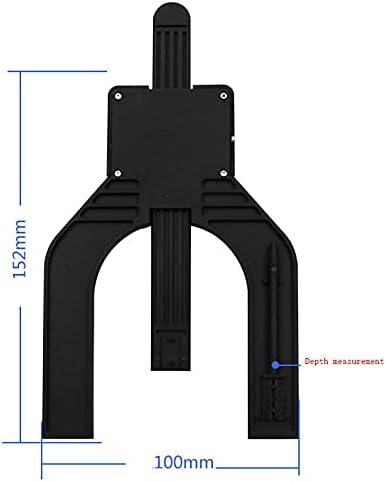 KJHD дигитална длабочина мерач на висина на LCD мерачи на дебеломер со магнетни стапала за маси за рутер