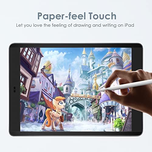 Заштитник на екранот на магнетниот екран за магнетски чувства за iPad 10,2 инчи 2021/2020/2019, мат филм против сјајот за сите нови iPad 10,2 инчи, PaperFelt, анти-гребење, отстранлив, е
