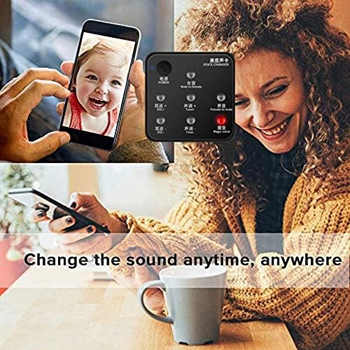 UXZDX Гласовен Менувач Мултифункционален Мултифункционален Модулатор За Звук Од Машки До Женски Микрофон Телефонски Повици Мини Менувач На Глас