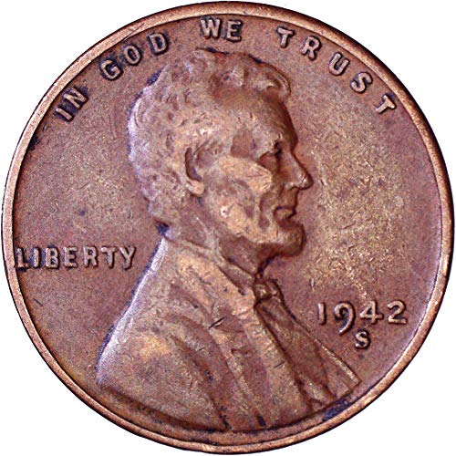 1942 S Линколн пченица цент 1C многу добро
