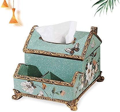 JYDQM симпатична кутија во форма на квадратно ткиво - кутија за ткиво на смола за бања, спална соба или канцеларија