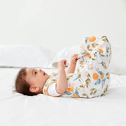 Дуомијаомиао Муслин Бебе Вреќа За Спиење, Бамбус Што Дише &засилувач; Памучна Страна-Отворен Патент Бебешко Ќебе За Носење, 0,6 ТОГ Торба За