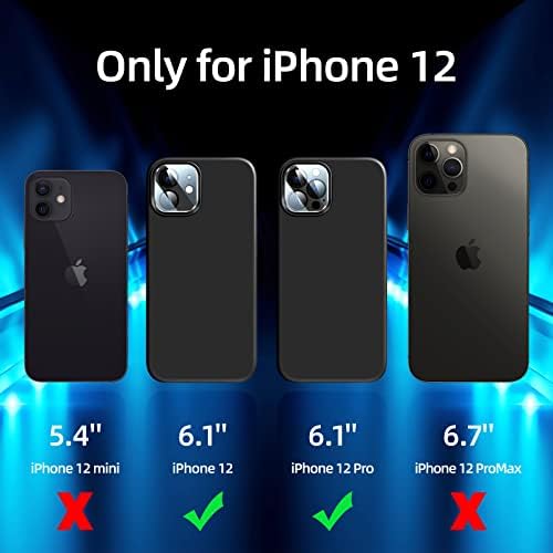 Дсаиро [5 во 1 за iphone 12 случај/iPhone 12 Pro Случај 6.1, со 2 Пакет Екран Заштитник + 2 Пакет Камера Заштитник, Течни Силиконски