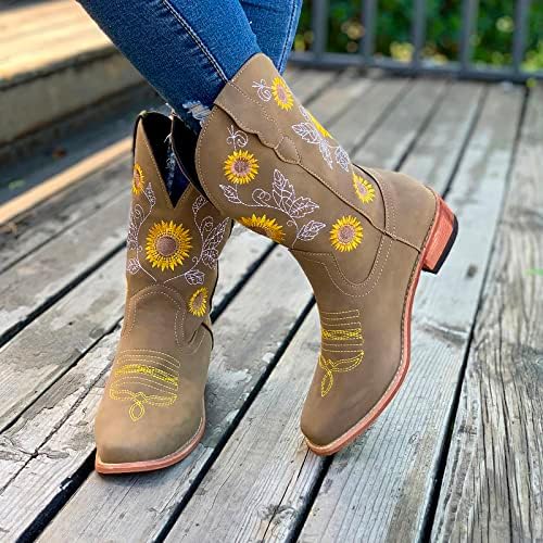 Чизми за жени широка ширина мешани чизми високи женски потпетици големина рамни бои чевли патент за одмор големи женски чизми женски кратки