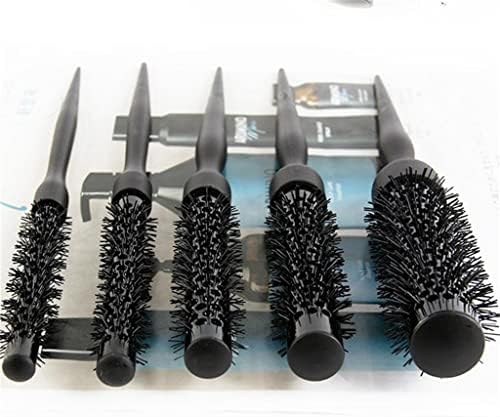 Lxxsh тркалезна коса чешел фризер за виткање четки за коса најлон керамички железо цевка тркалезна салон за стилизирање на салони