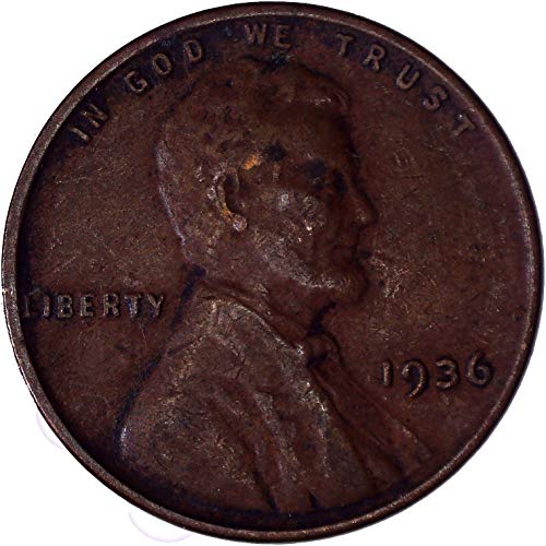 1936 година Линколн пченица цент 1c многу добро