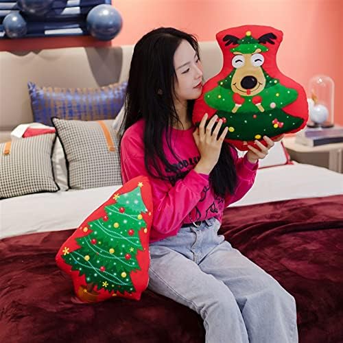 Jrenbox плишани играчки Божиќна перница Дедо Мраз Клаус Криш играчки Божиќ карневал кукла Детето тросед перница Боја: Д, Големина: