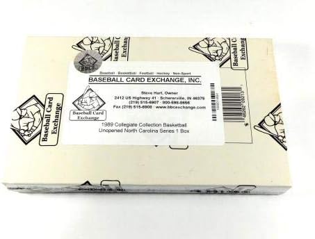 1989 Колегиум Северна Каролина 1 -то издание Кошарка кутија 36 пакувања BBCE завиткани - кошаркарски картички