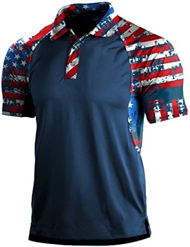 2023 година Нова машка кратка ракав Денот на независноста на Денот на независноста за печатената кошула за мажи за пливање