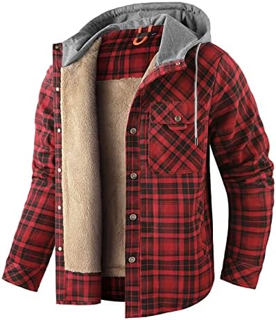Dudubaby мажи зимска топла густа јакна Оверзато за надворешна облека Тенок копчиња со палто на врвовите на блузата
