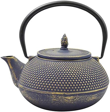 JA од Фрилинг, Араре сино/златно леано железо чајник со инфузер од не'рѓосувачки челик, 40 мл.