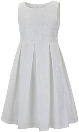 Ема Рајли Девојки Цветен Фустан Сатенски Фустани Без Ракави, Забава/Свадба