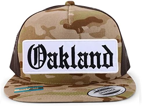 Трендовски продавница за облека Олд англиски Оукланд лепенка 5 панел рамен бејзбол капа