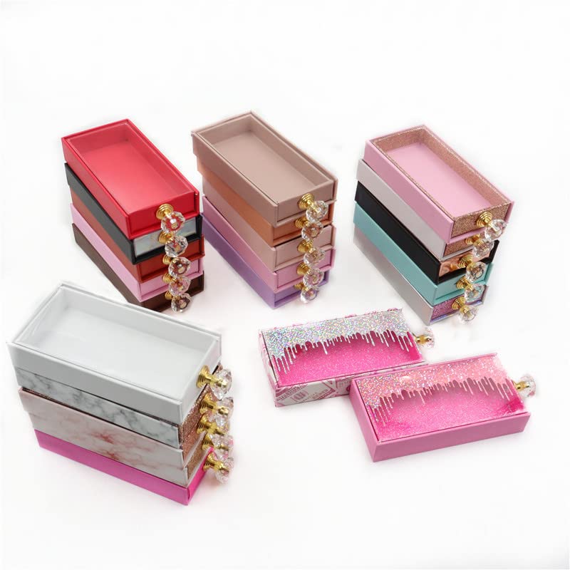Кутии за пакување на трепки кутии со правоаголник со табели Кристална рачка магнетна кутија празна, кутија E01,40 со послужавник
